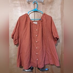 Universal thread button up blouse